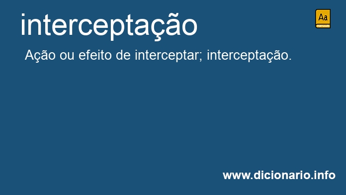 Significado de interceptao