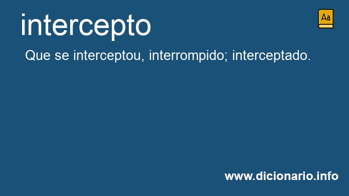 Significado de intercepto