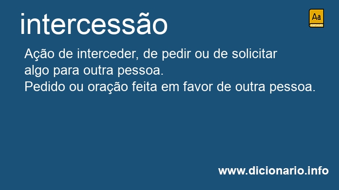 Significado de intercesso