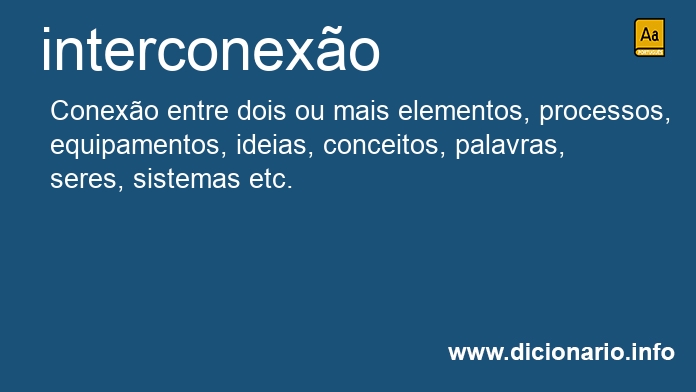 Significado de interconexo