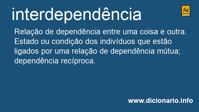 Significado de interdependncia