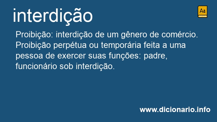 Significado de interdies