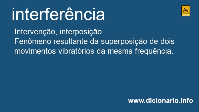 Significado de interferncia