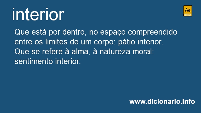 Significado de interior