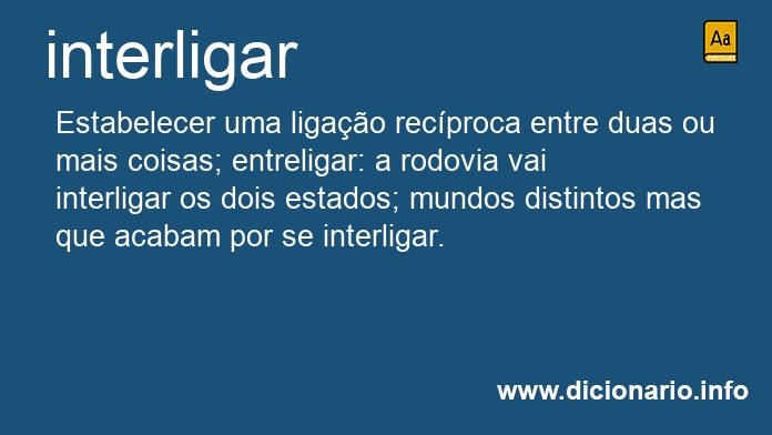 Significado de interligaramos