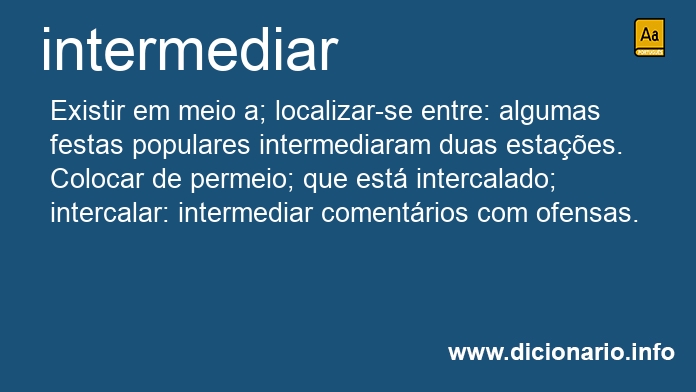 Significado de intermedeia