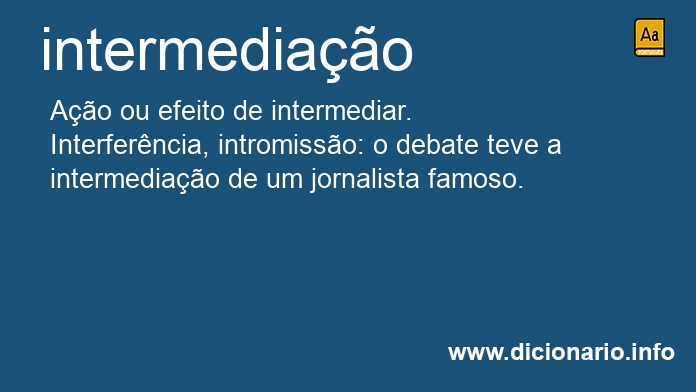 Significado de intermediao