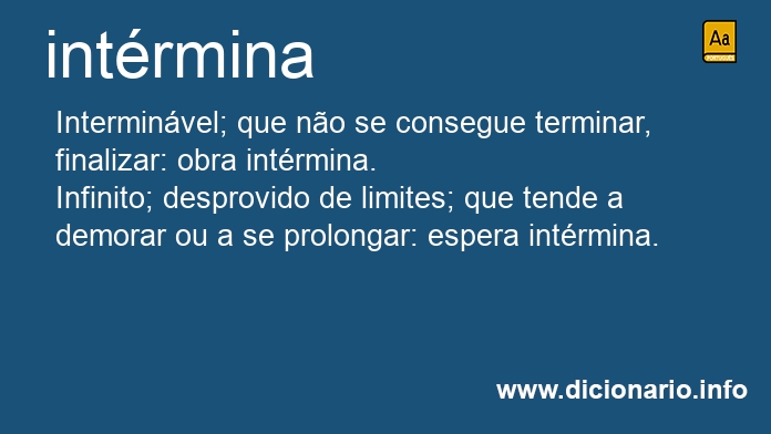 Significado de intrmina