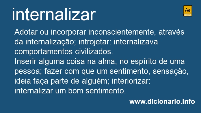 Significado de internaliza