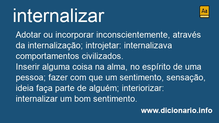 Significado de internalizas