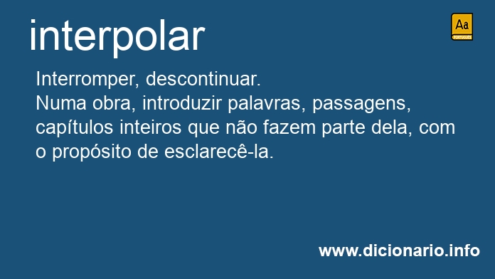 Significado de interpolais