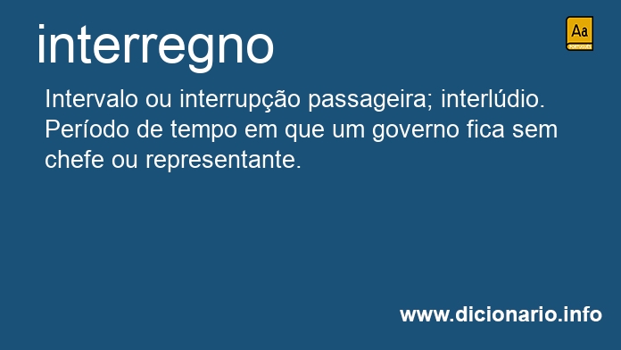 Significado de interregnos