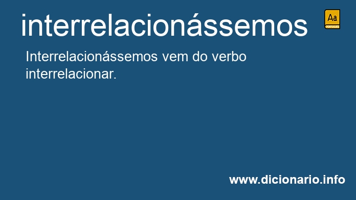 Significado de interrelacionssemos