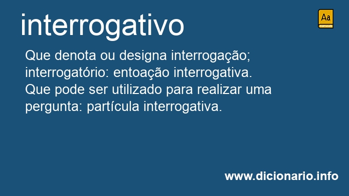 Significado de interrogativos