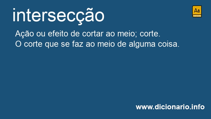 Significado de interseco