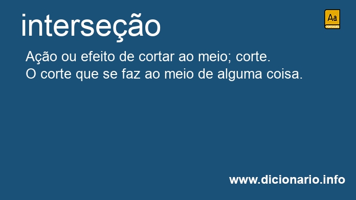 Significado de intersees