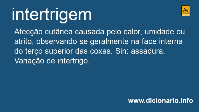 Significado de intertrigem