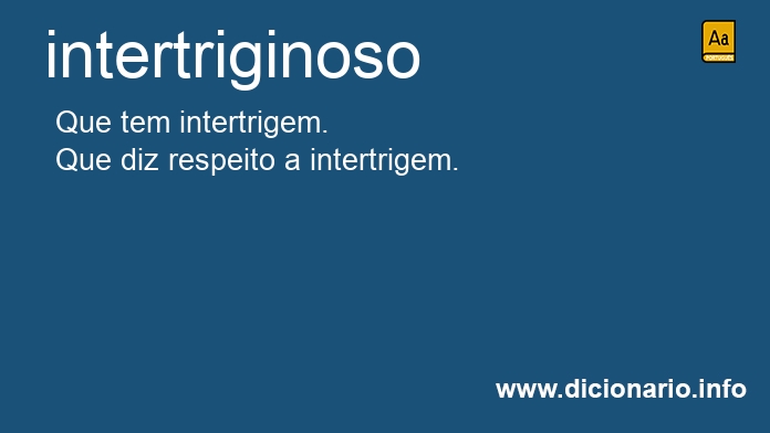Significado de intertriginoso