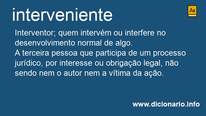 Significado de interveniente