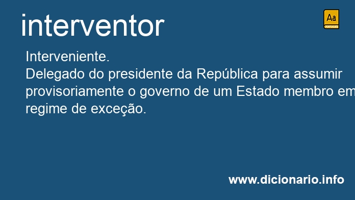 Significado de interventor