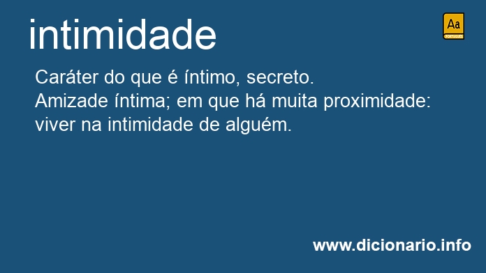 Significado de intimidade