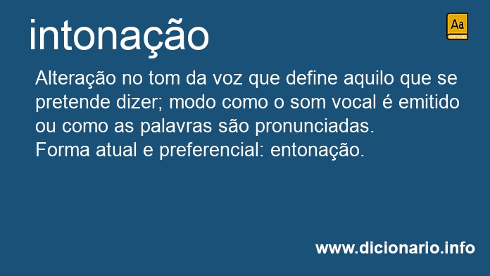 Significado de intonao