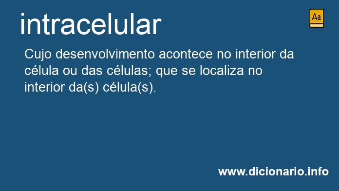 Significado de intracelulares