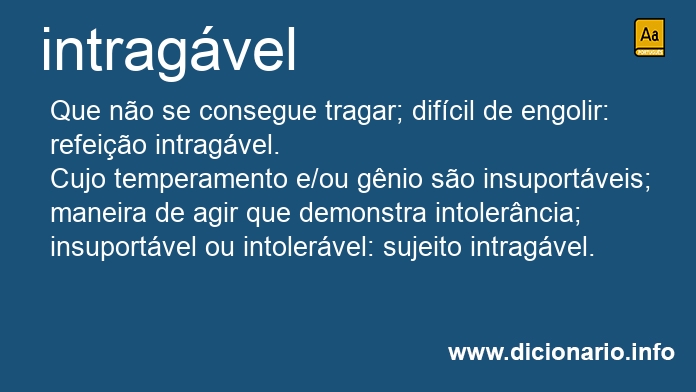 Significado de intragveis