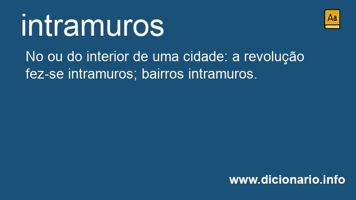Significado de intramuros