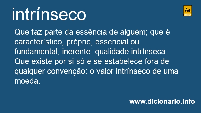 Significado de intrnseco