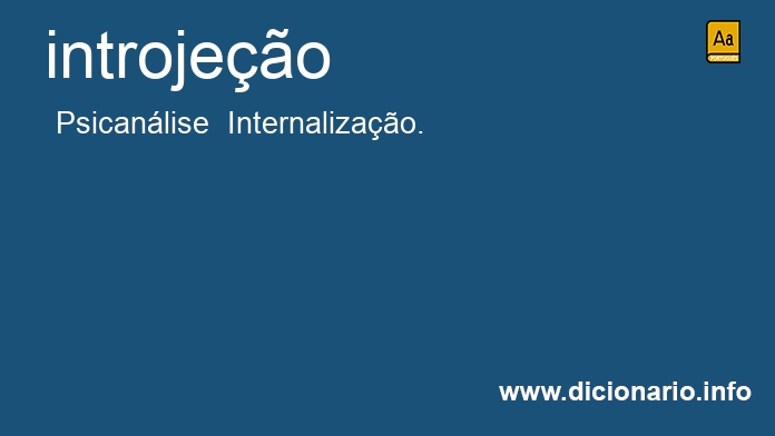 Significado de introjeo