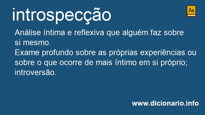 Significado de introspeco