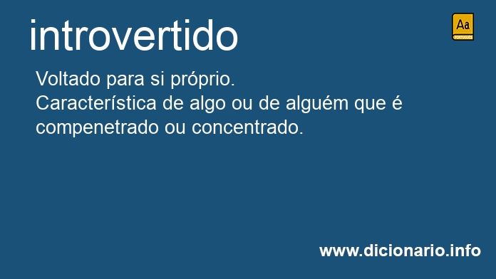 Significado de introvertida