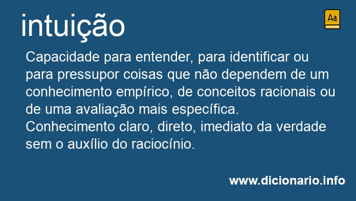 Significado de intuio