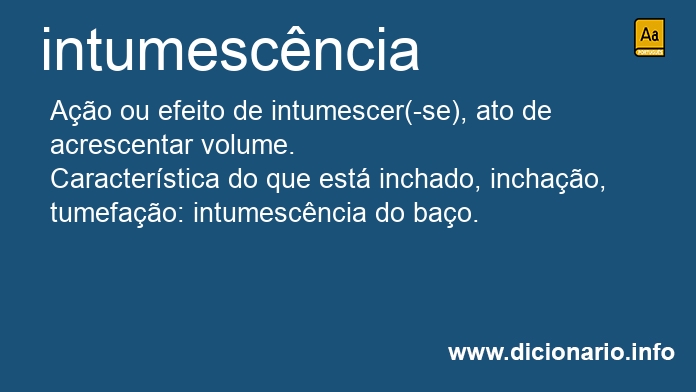 Significado de intumescncia