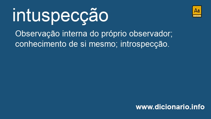 Significado de intuspeco