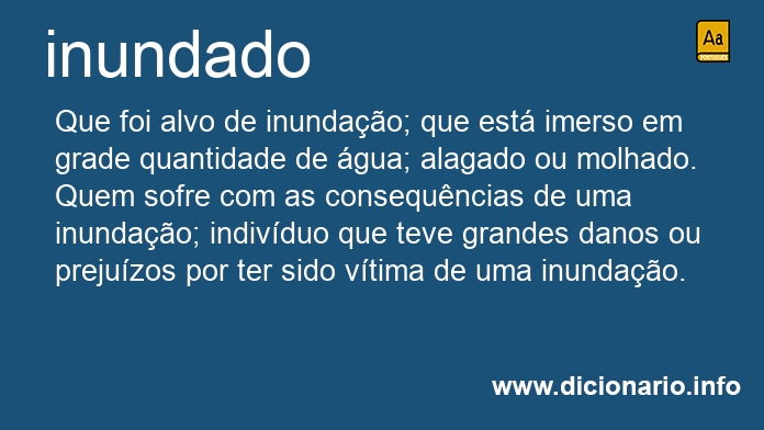 Significado de inundados