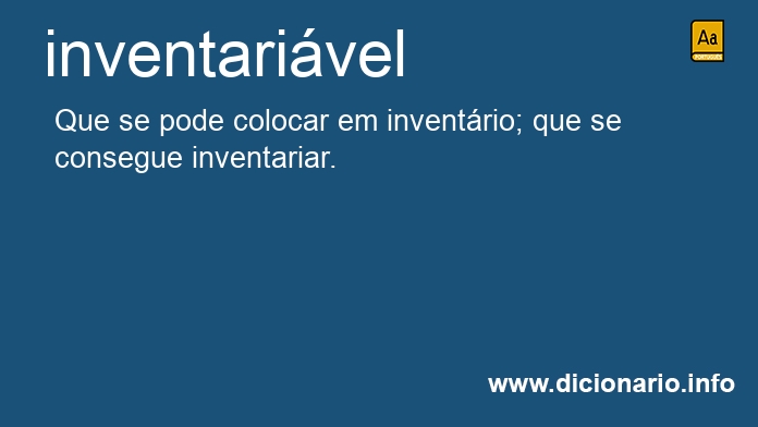 Significado de inventarivel