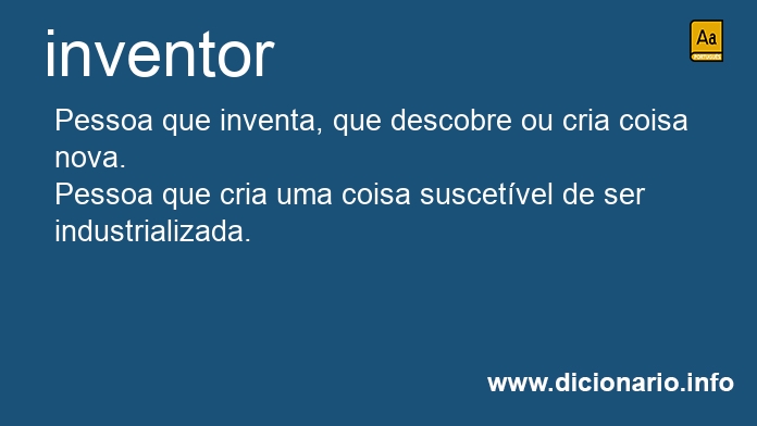 Significado de inventor