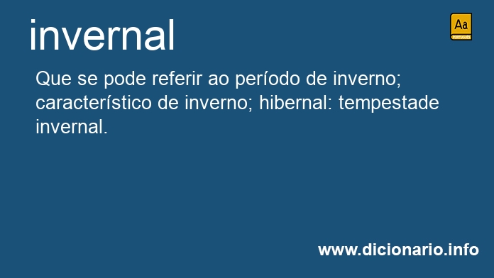 Significado de invernal