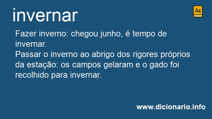 Significado de invernaram