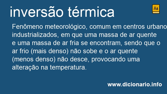 Significado de inverso trmica