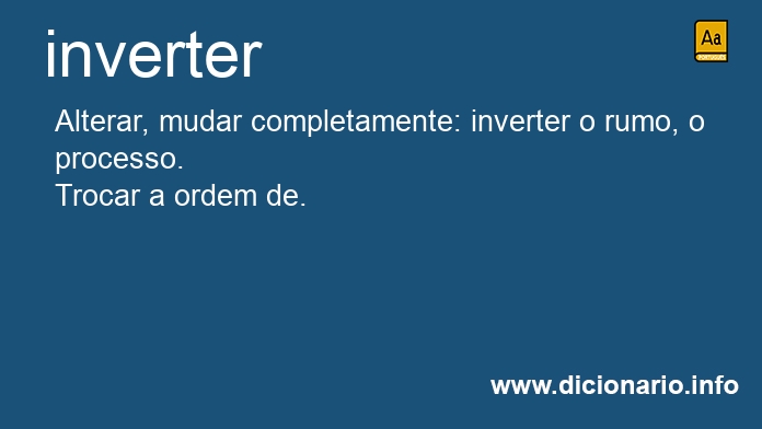 Significado de inverter