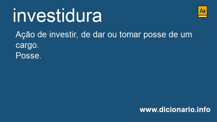 Significado de investidura