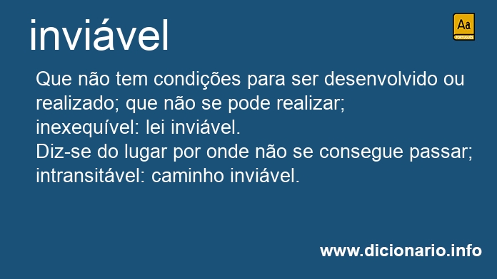 Significado de inviveis