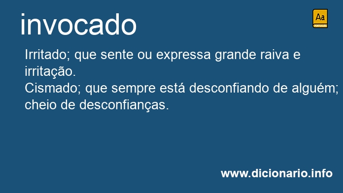 Significado de invocada