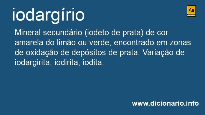 Significado de iodargrio