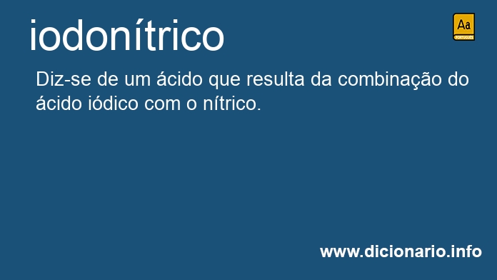 Significado de iodontrico