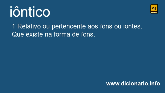Significado de intico
