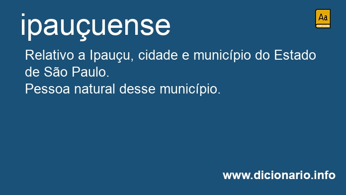 Significado de ipauuense
